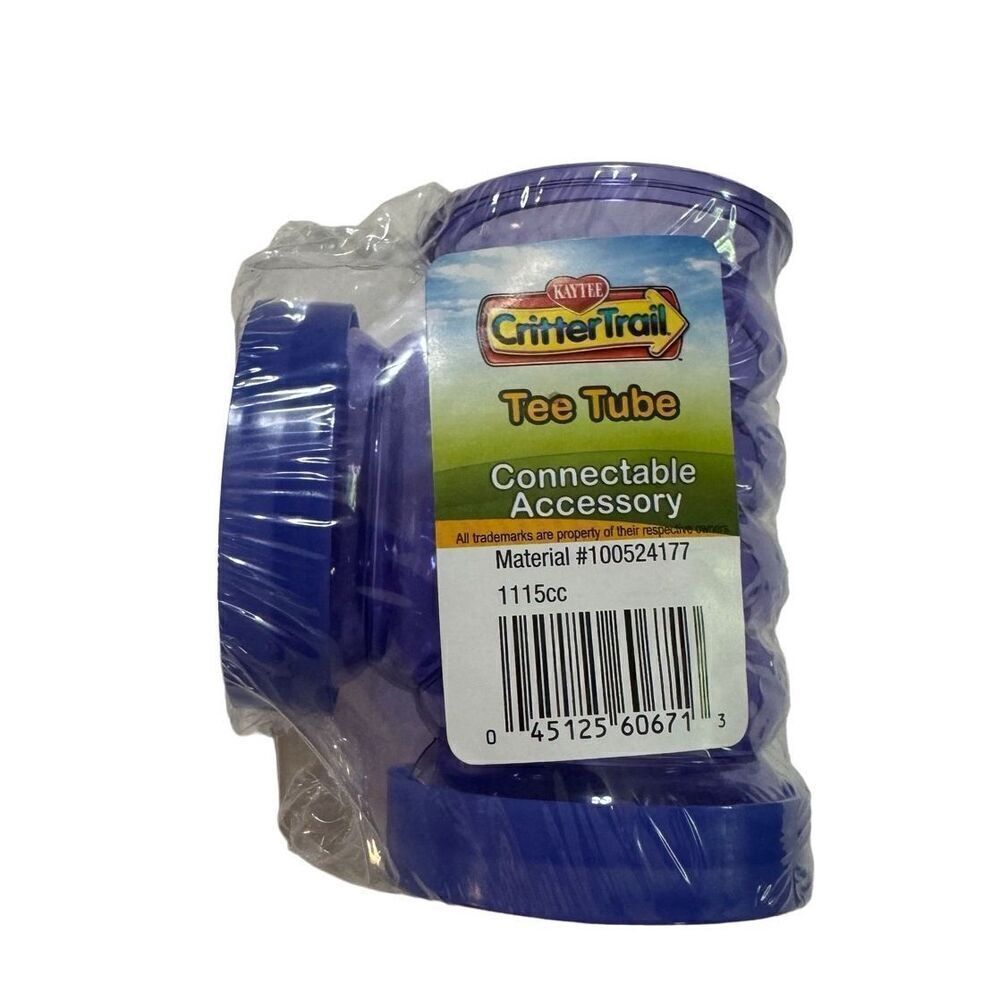 Kaytee Crittertrail Fun-nel Tee Tube for Small Pets NWT Purple